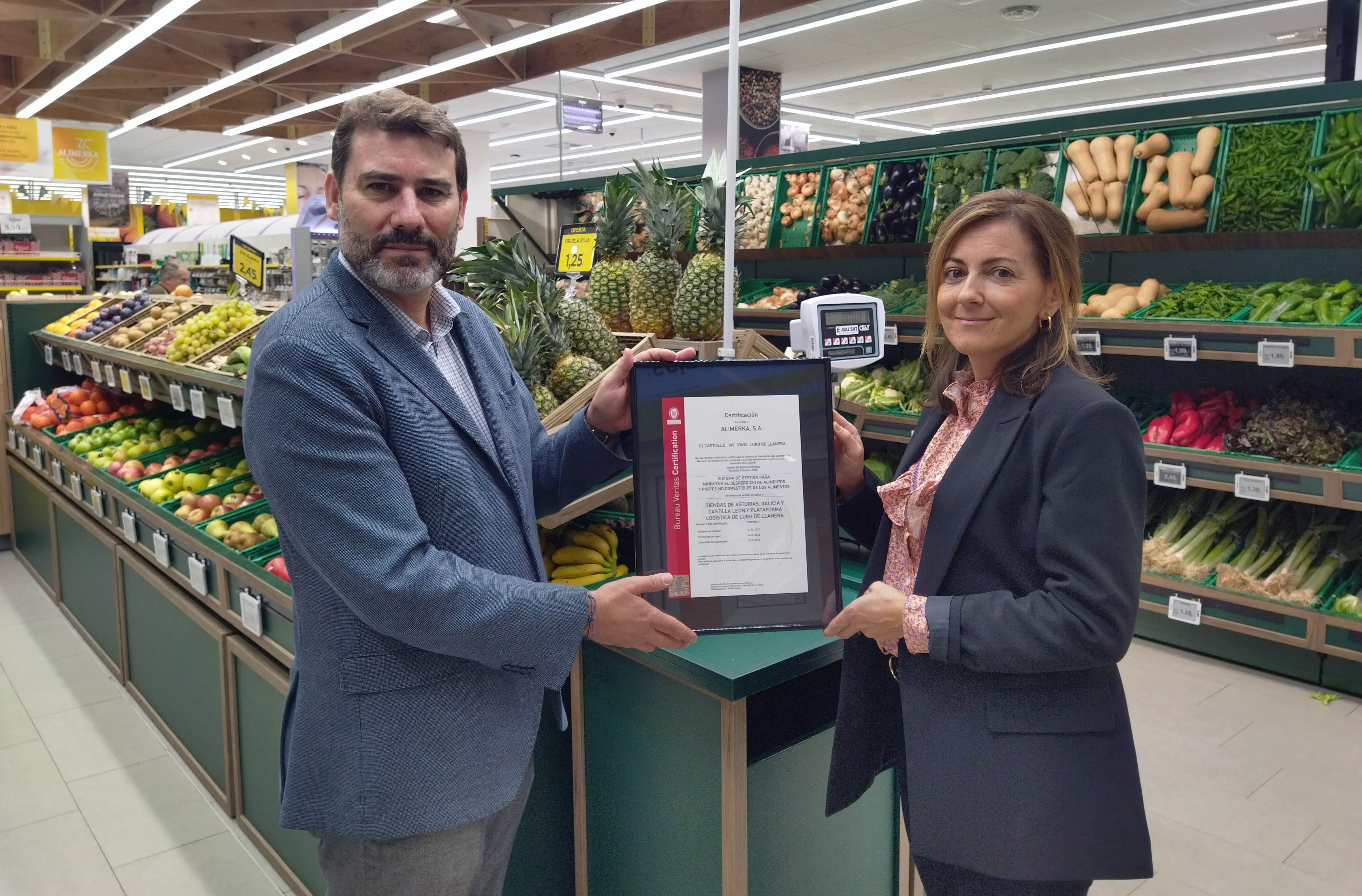 certificación desperdicio alimentos Alimerka