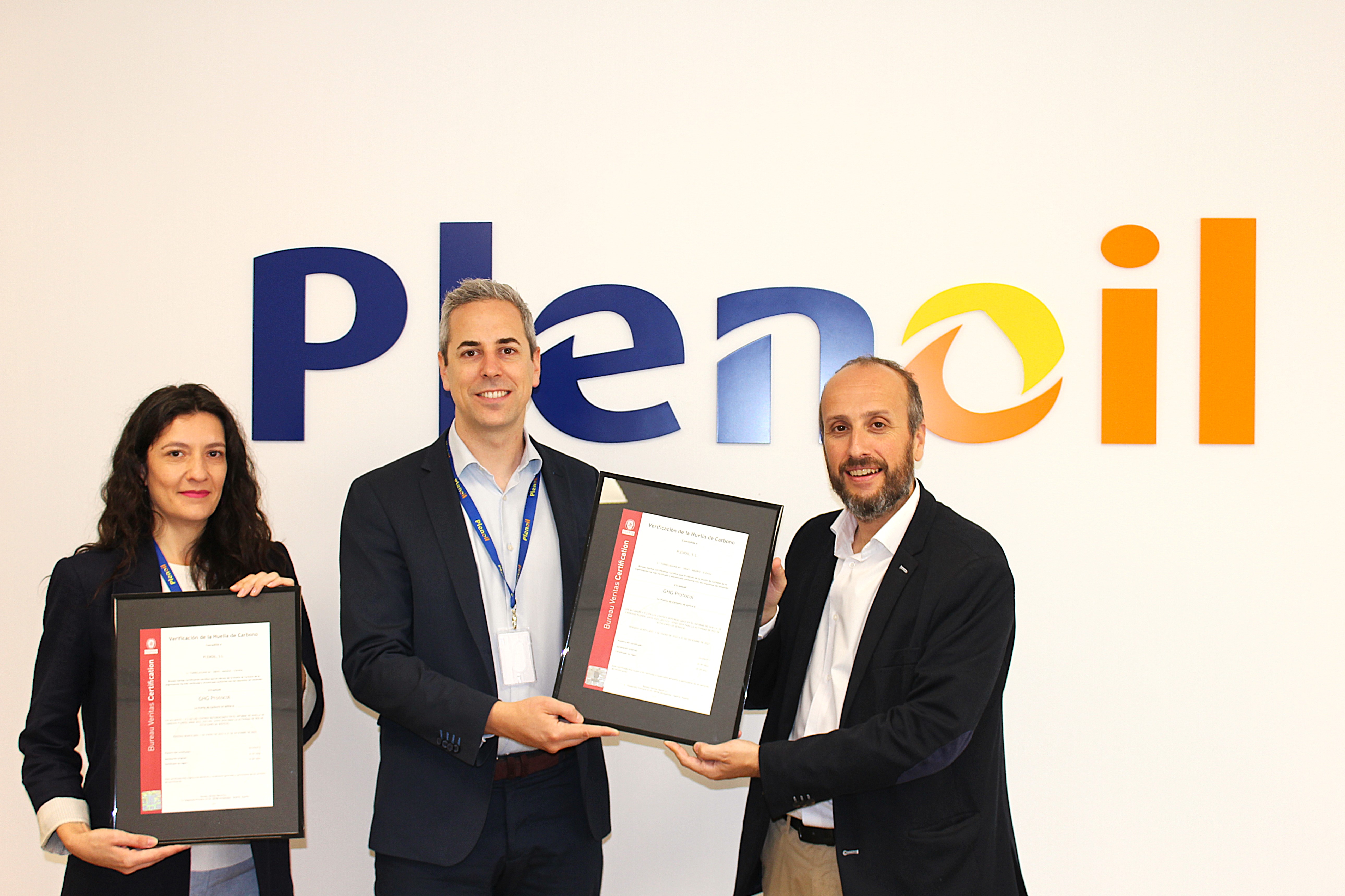 certificación huella de carbono Plenoil