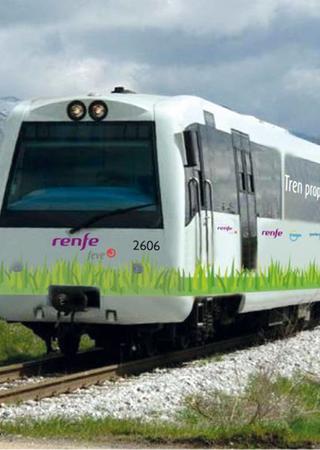 Tren impulsado con gas natural LNG